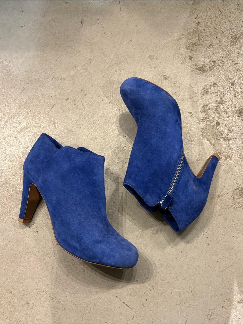 See By Chloe blue suede ankle boots